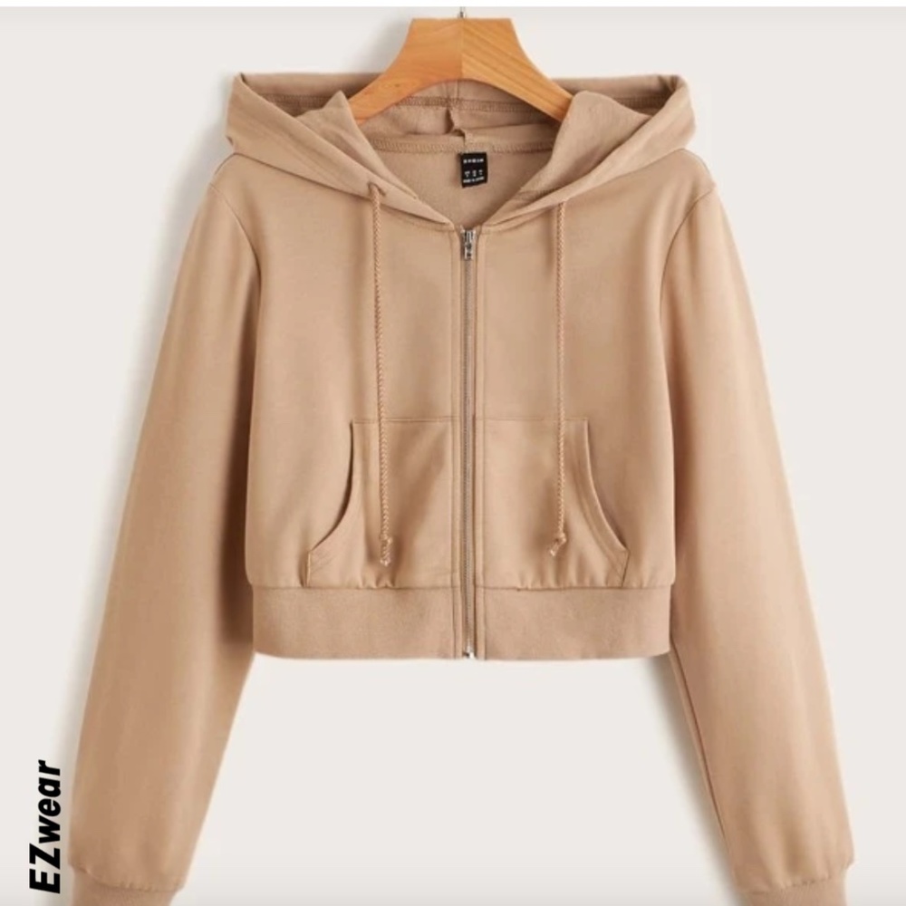 EZwear Zip Up Drawstring Hoodie